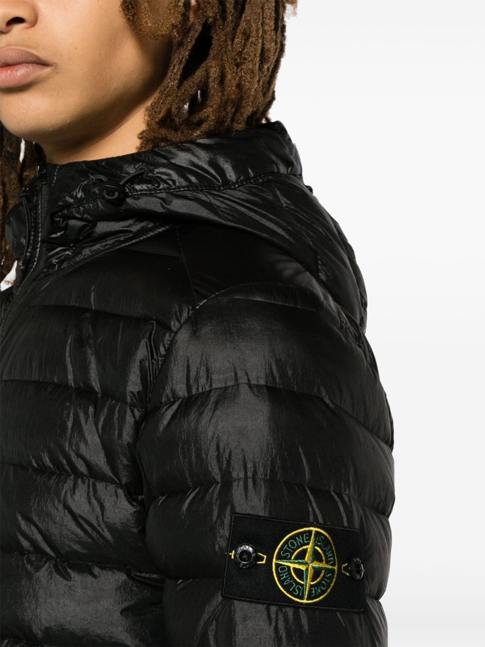 Compass-patch puffed jacket - 5
