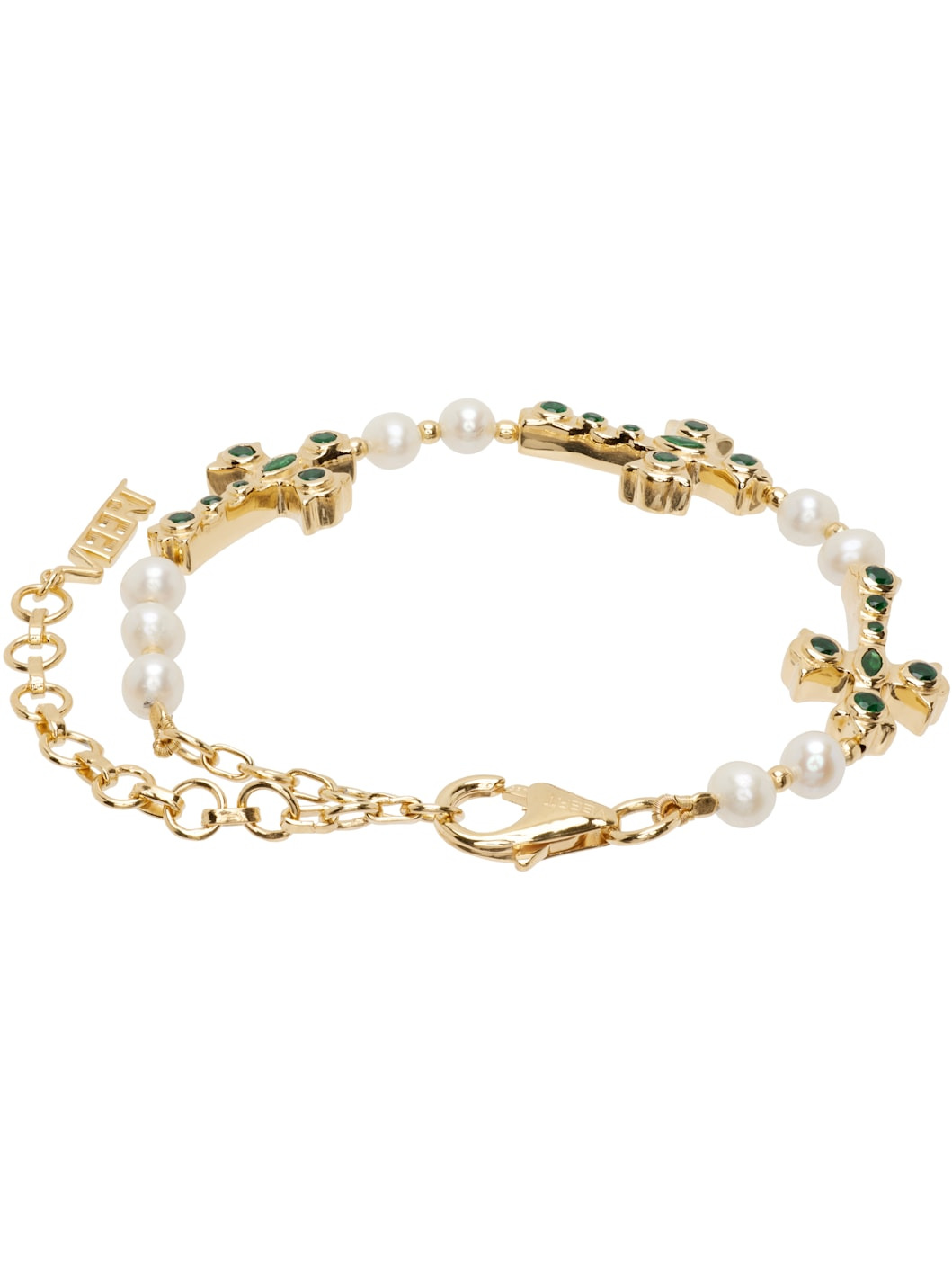 'The Cross & Freshwater Pearl' Bracelet - 2