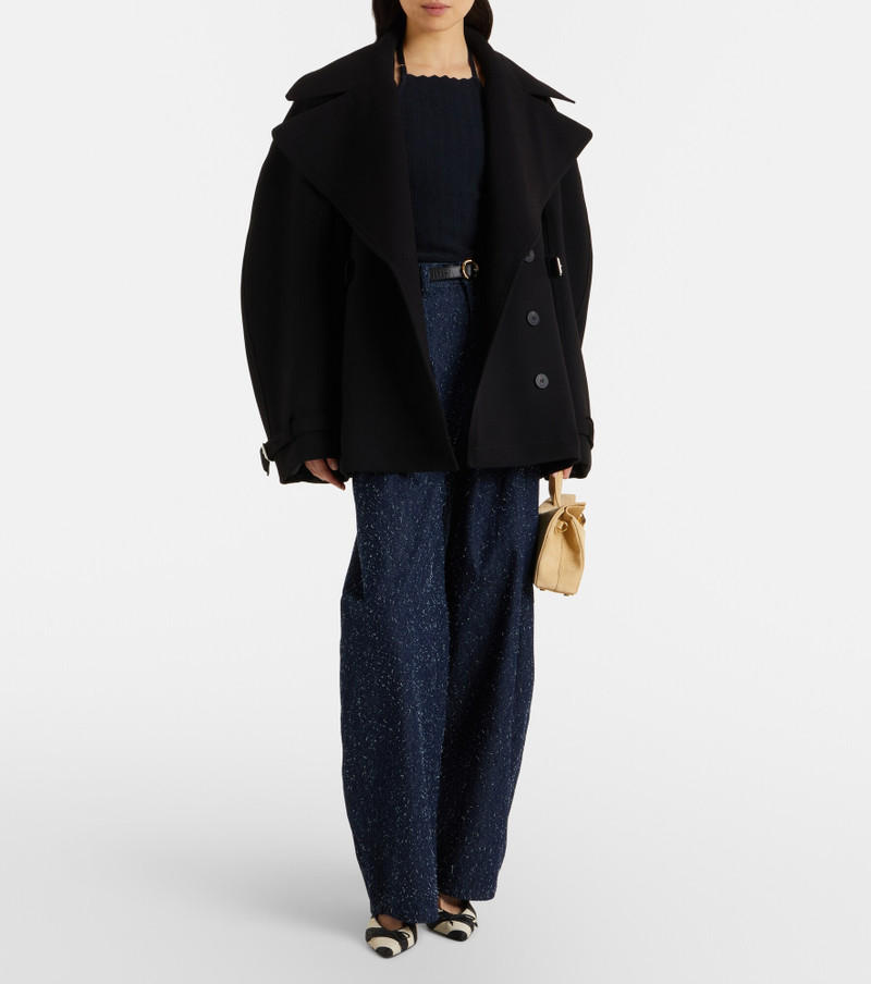 JACQUEMUS Tablier knitted halterneck top outlook