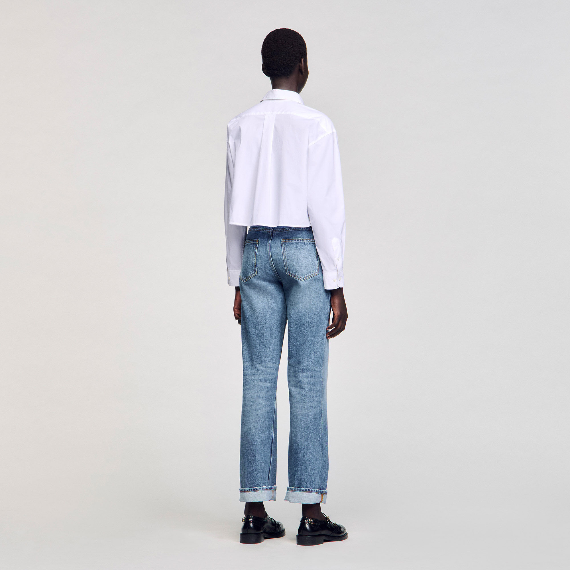 CROPPED POPLIN SHIRT - 6