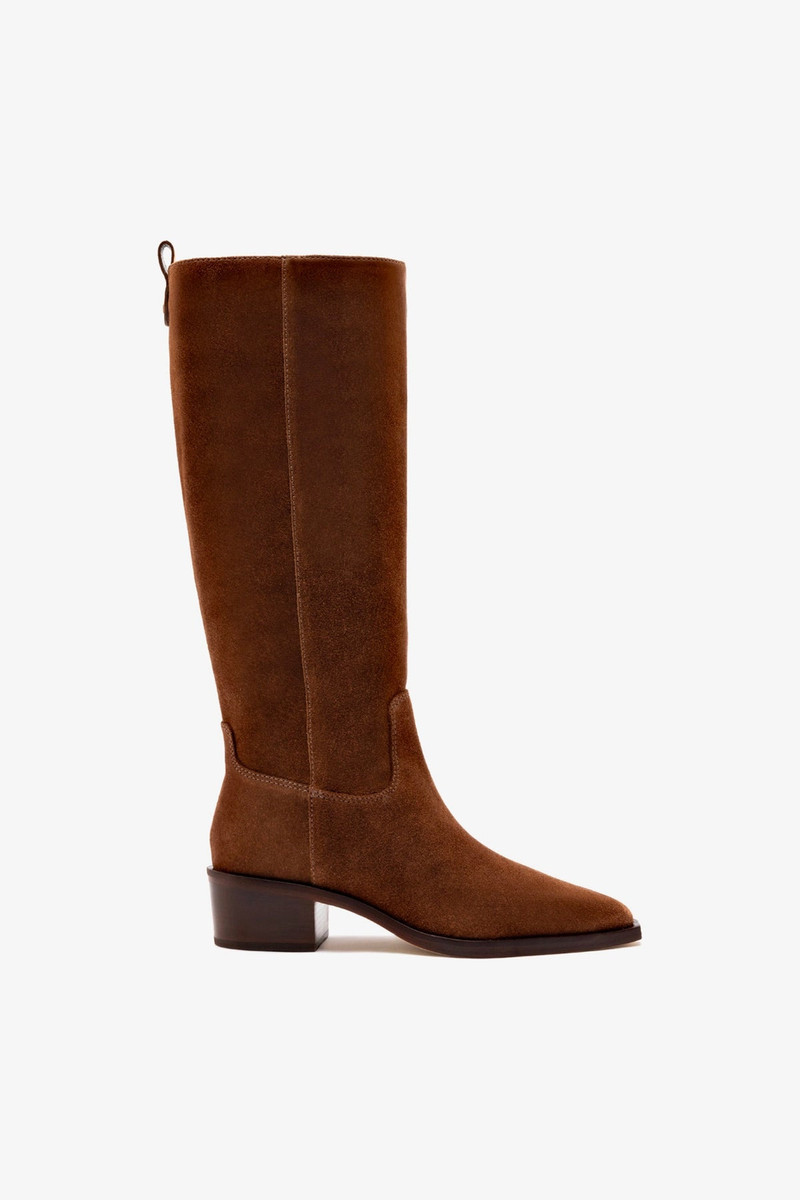 Florencia Boot In Burnt Umber Suede 1