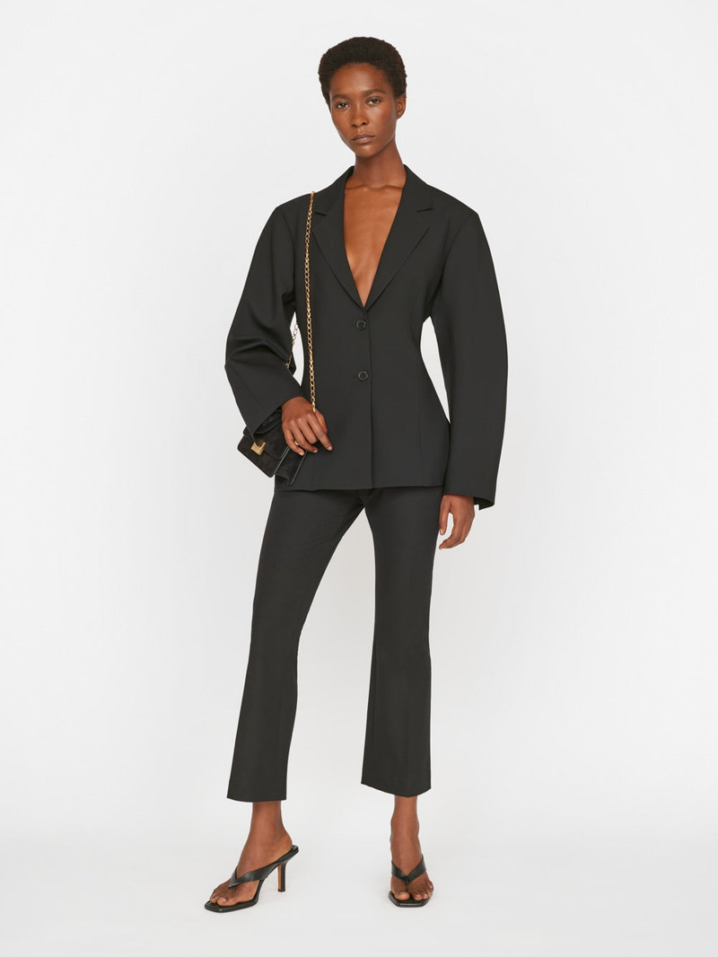 Le Crop Mini Boot Trouser in Noir 3