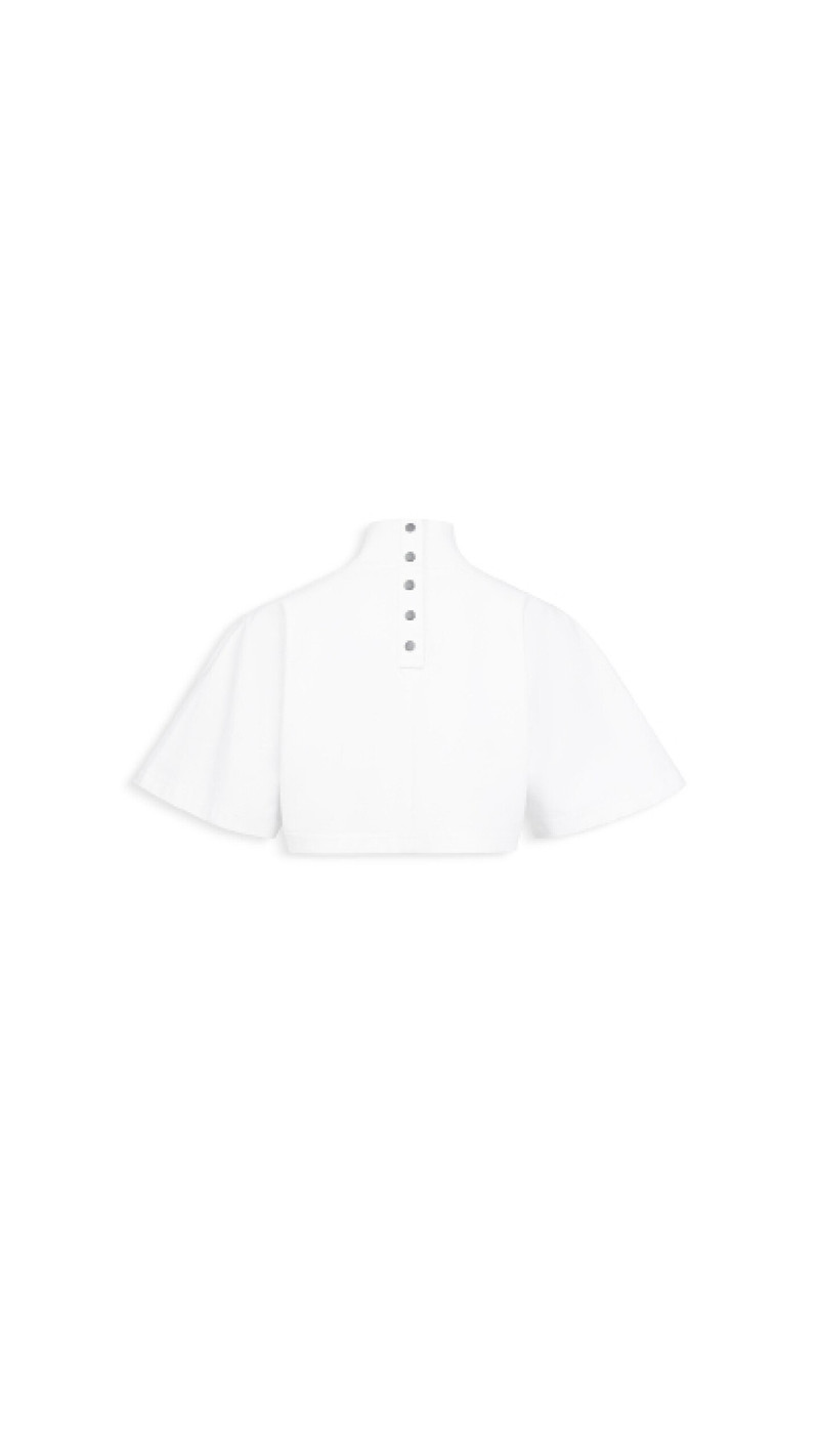 Alaïa CROPPED COTTON JERSEY T-SHIRT outlook