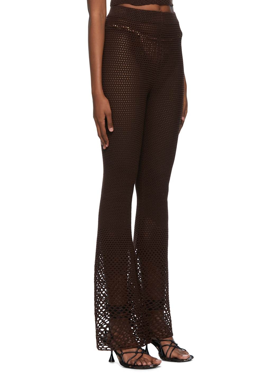 Brown Acrylic Lounge Pants - 2