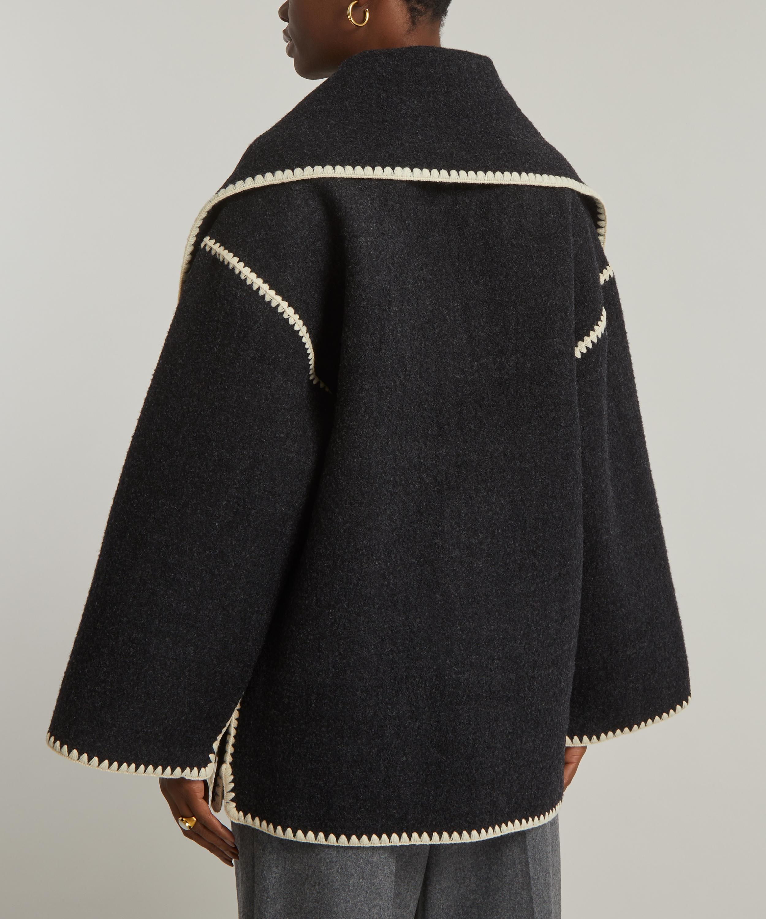 Embroidered Scarf Jacket - 4