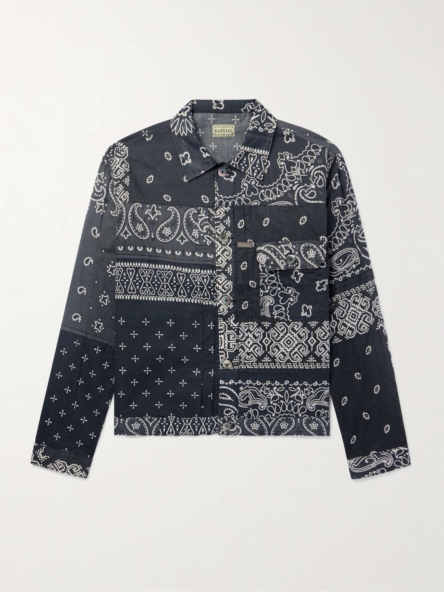 Patchwork Bandana-Print Cotton Jacket - 1