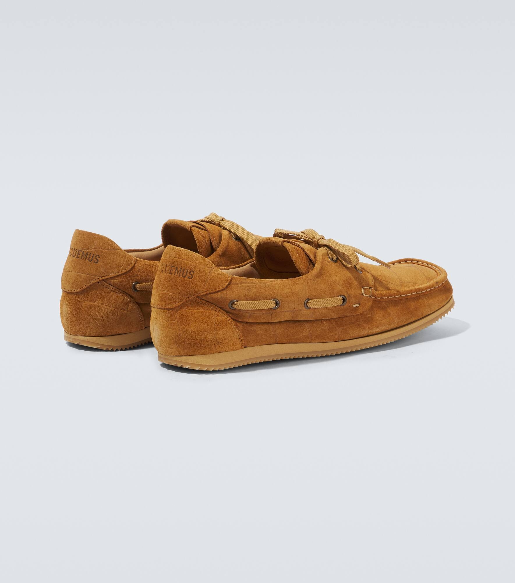 Batto croc-effect suede boat shoes - 6