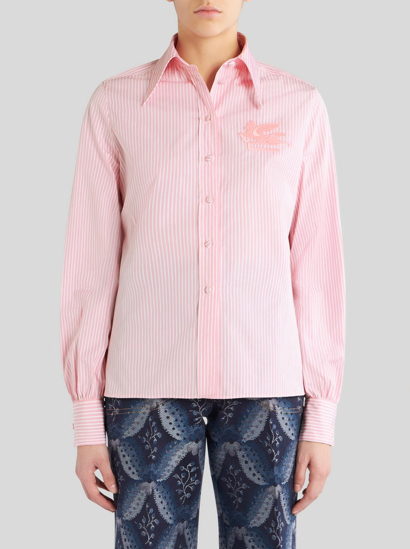 Etro STRIPED SHIRT WITH ETRO LOGO outlook
