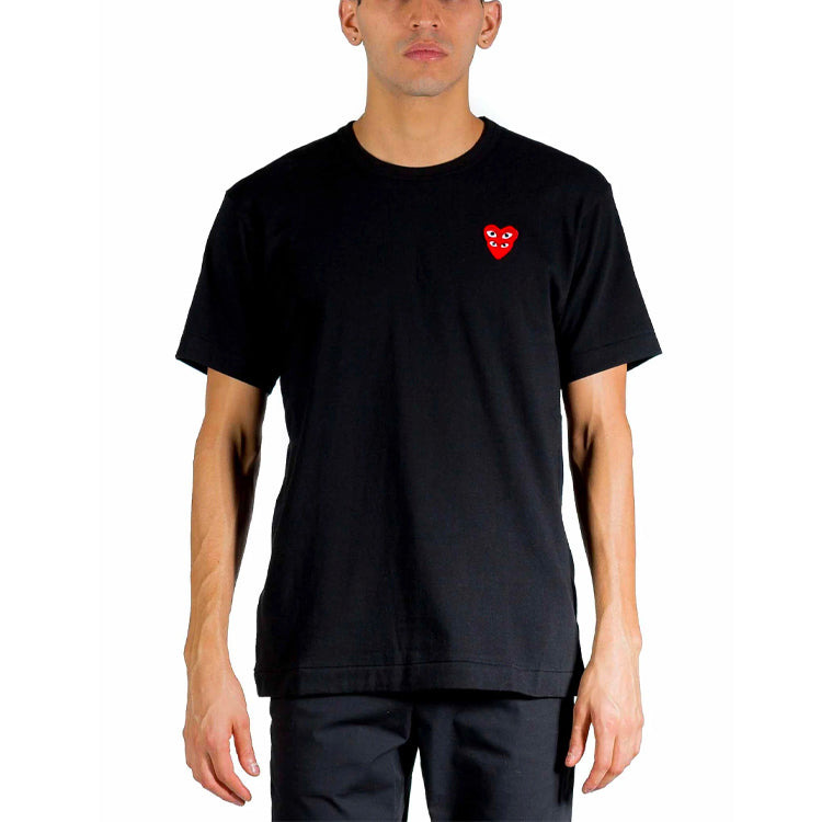 COMME des GARCONS PLAY Basic T-Shirt Red Family Heart 'Black' AZ-T288-051-1 - 3