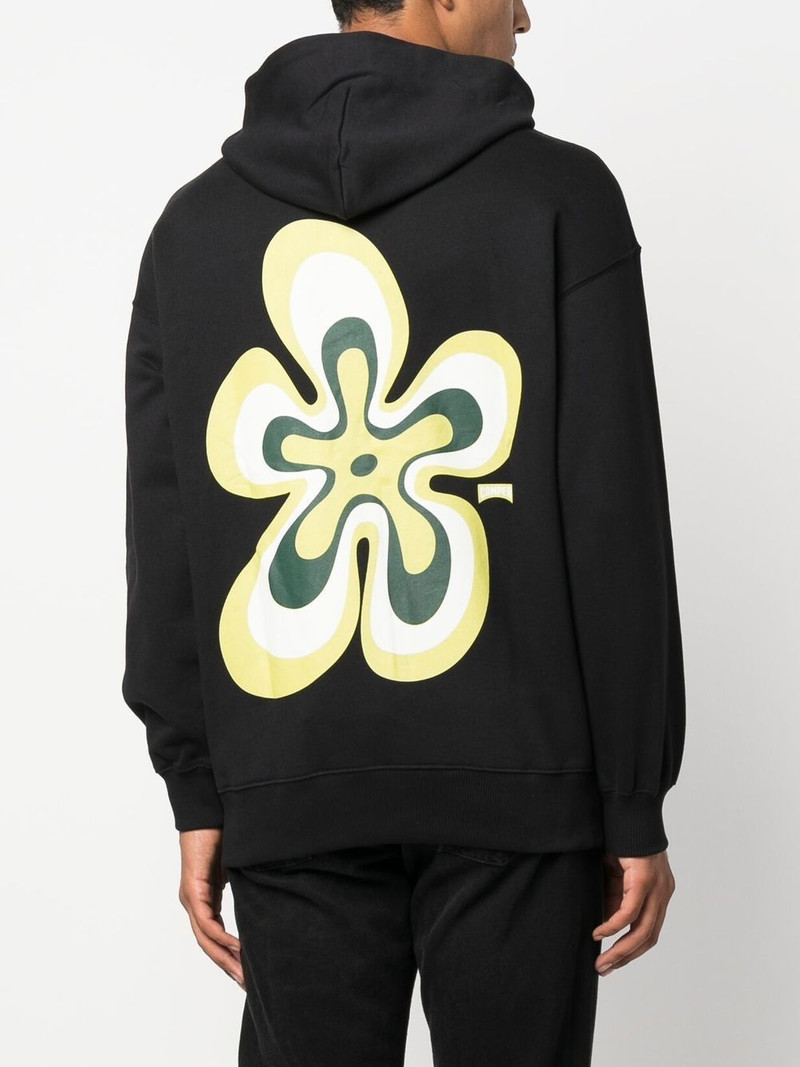 floral print cotton hoodie 5