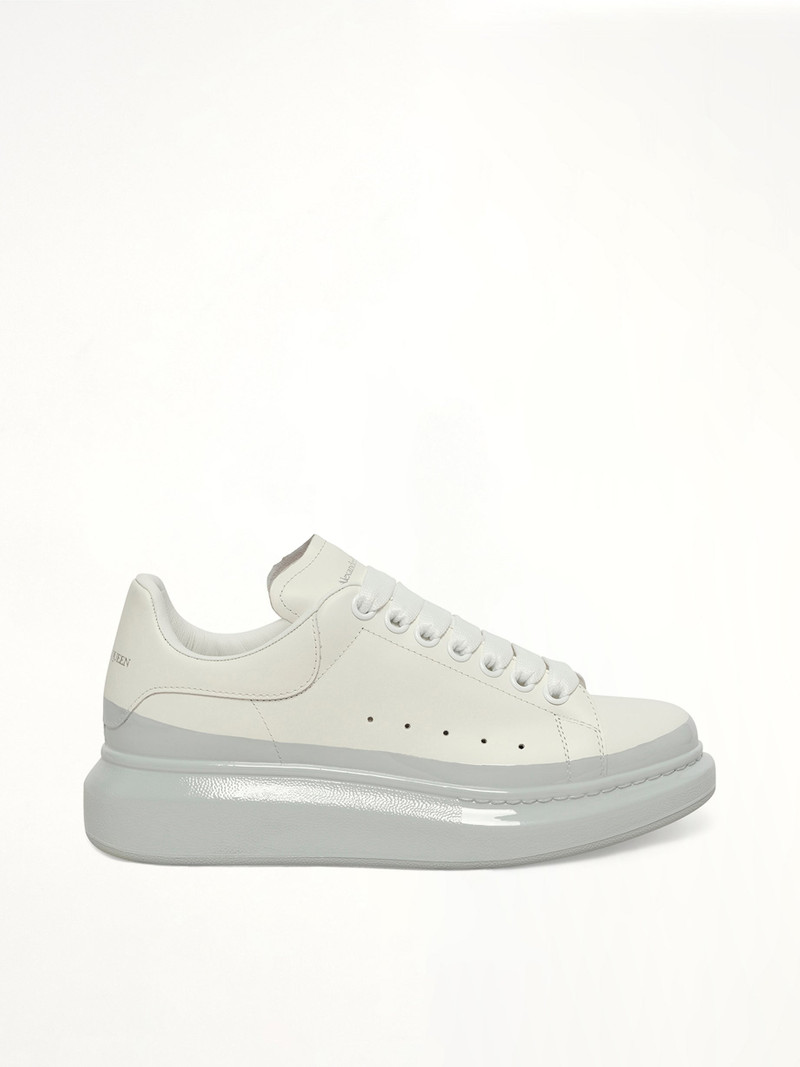 Womens Larry Oversized Sneaker in White/Ice Blue 1
