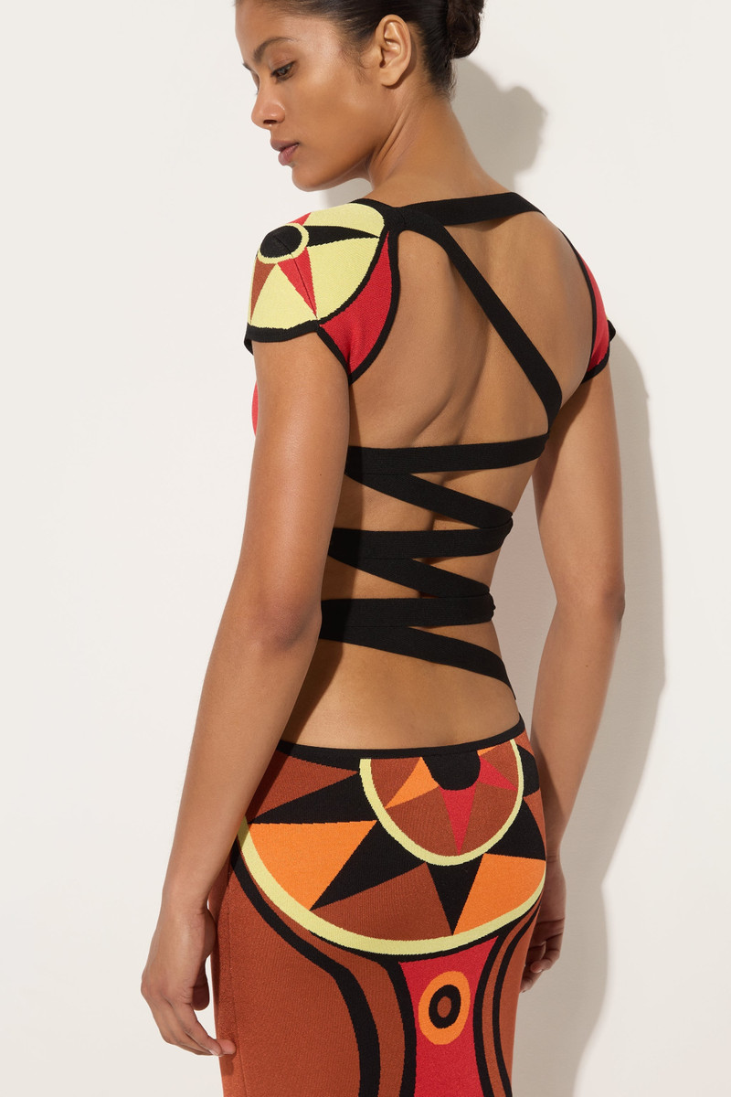 BONGO PRINT FITTED DRESS 5