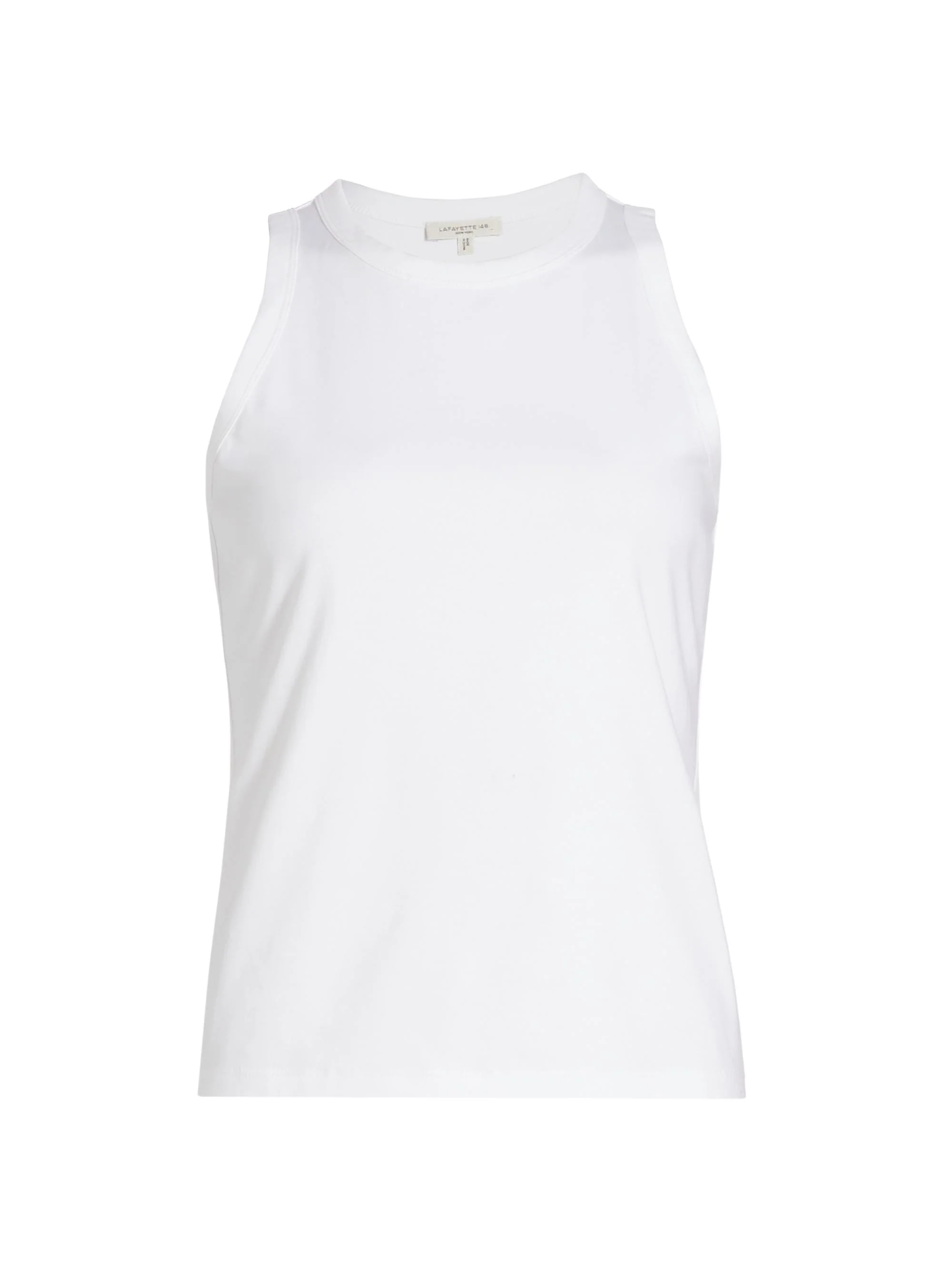 Women's Cotton Racerback Tank - White - 1