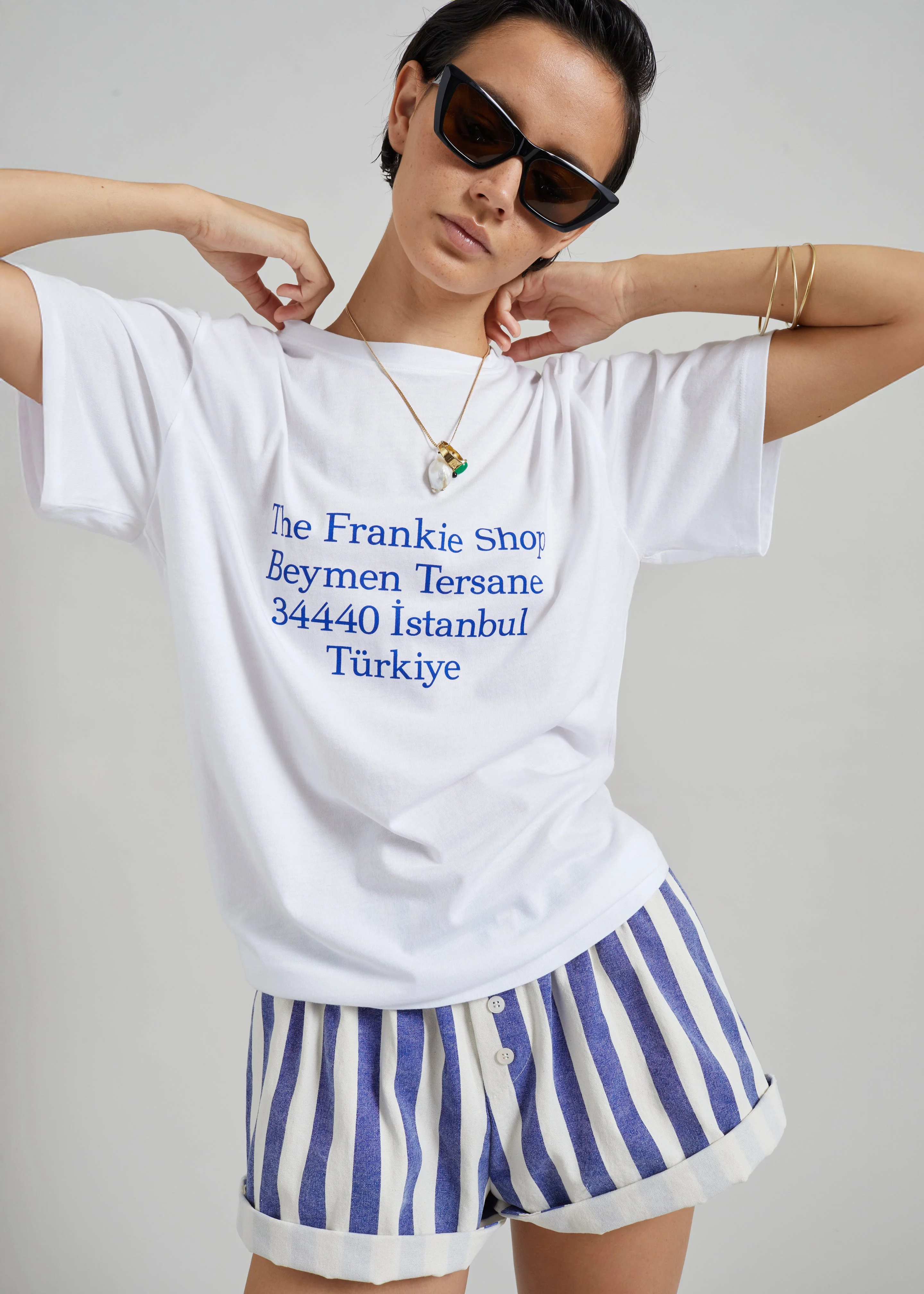 Tfs Beymen T-Shirt - White/Blue - 1