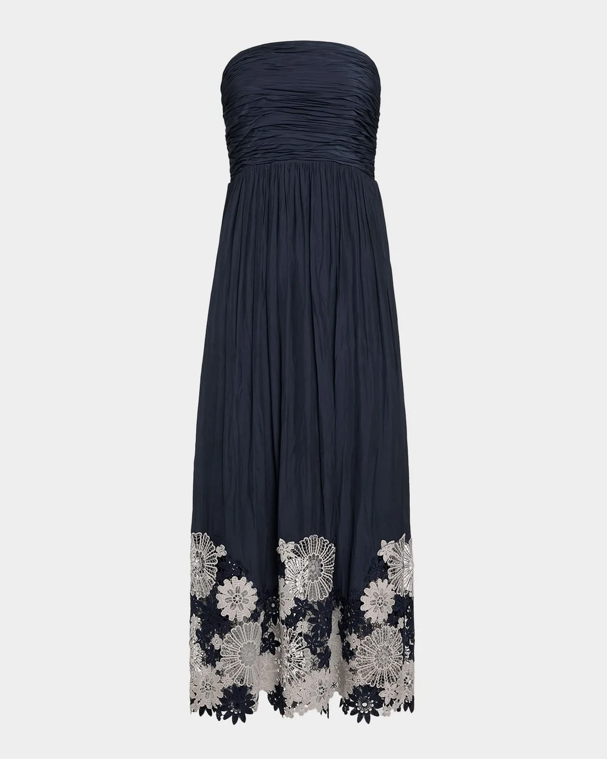Milani Embroidered Strapless Maxi Dress - 1