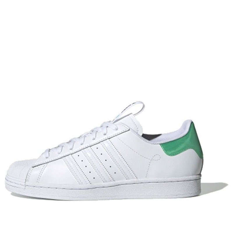 adidas originals Superstar Guangzhou Retro Low Top Casual Skate Shoes Unisex White Green FW2850 - 1