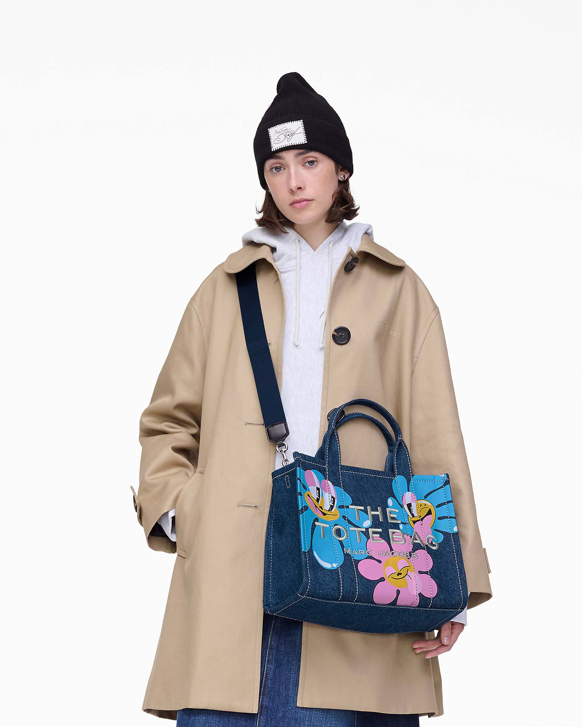 HATTIE STEWART X MARC JACOBS DENIM MEDIUM TOTE BAG - 2