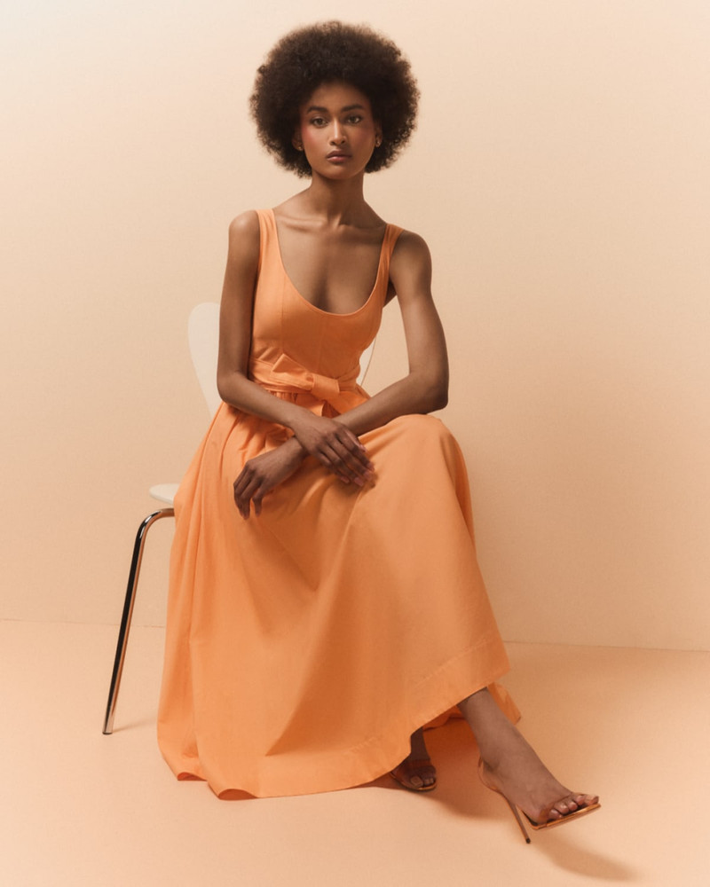Cinq à Sept Kilah Belted Midi Dress outlook