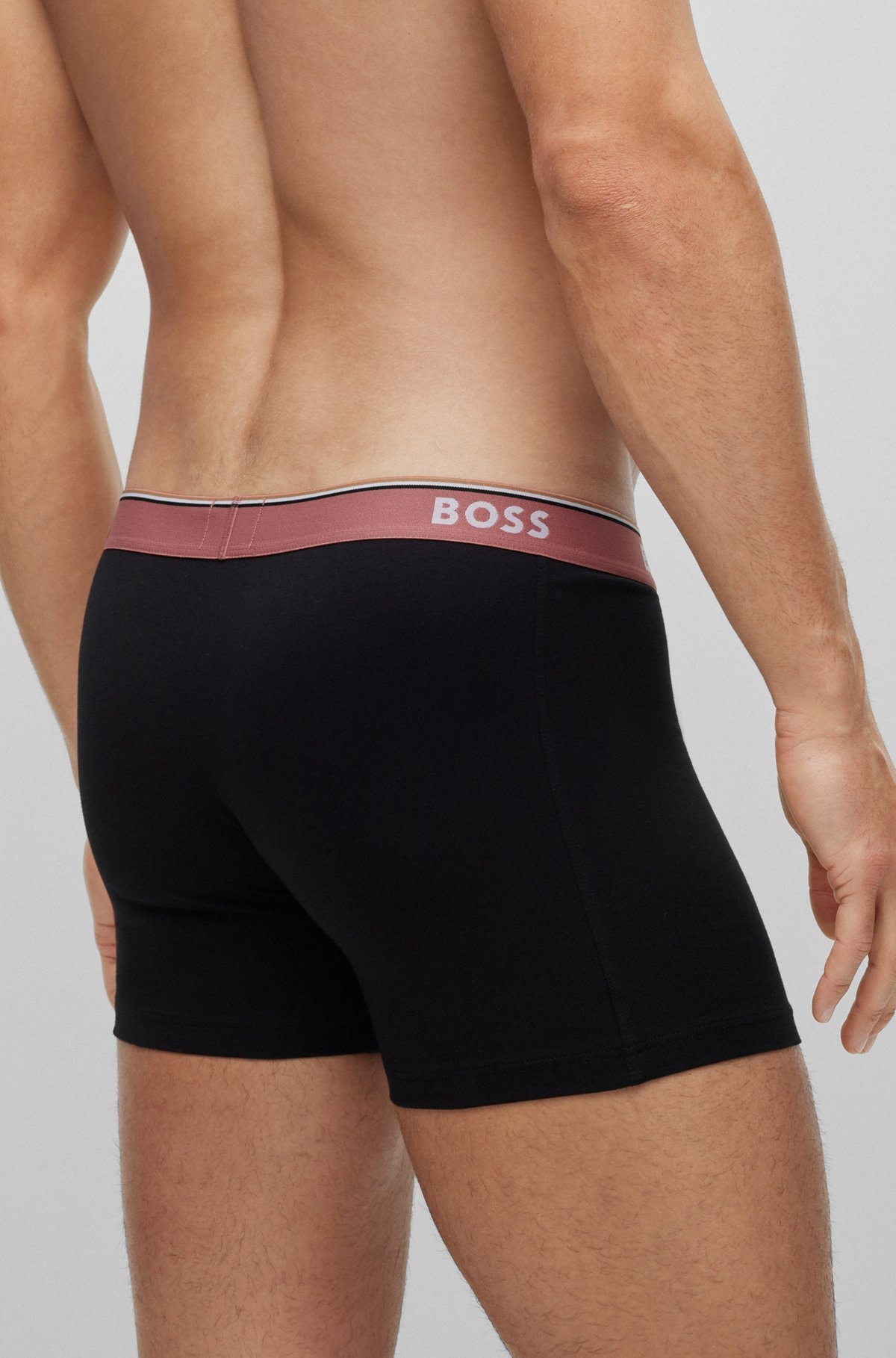 THREE-PACK OF BOXER BRIEFS WITH LOGO WAISTBANDS - 5