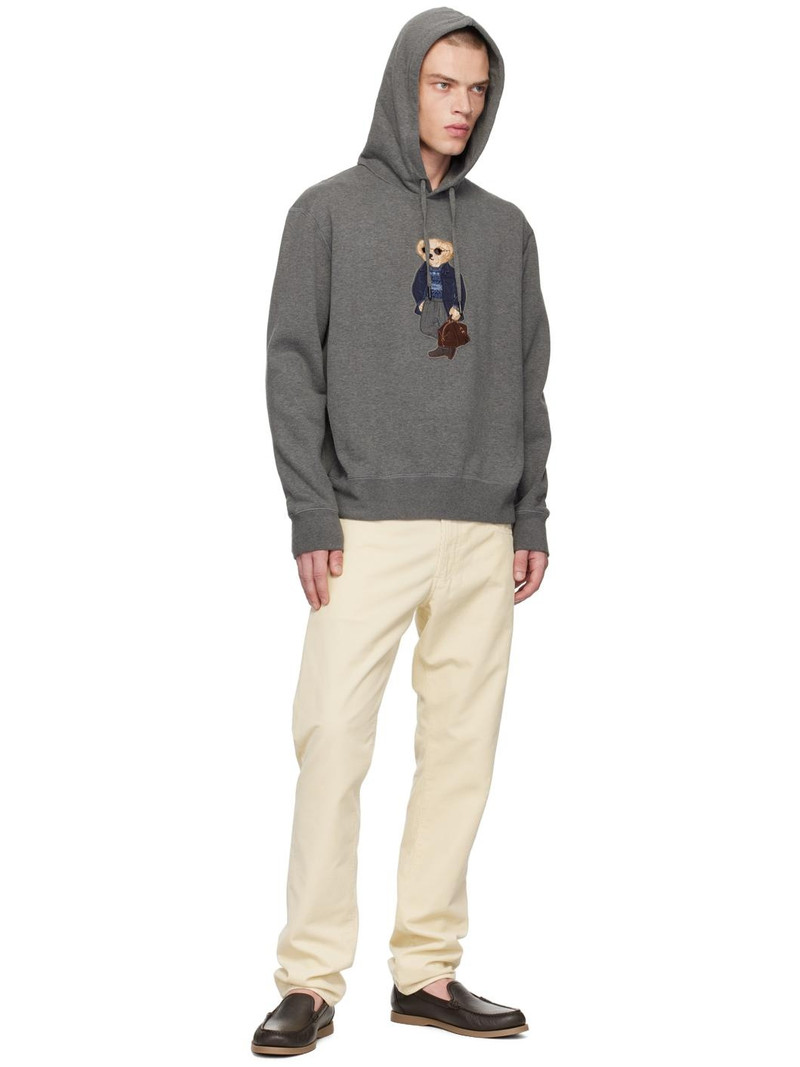 Gray Polo Bear Hoodie 4