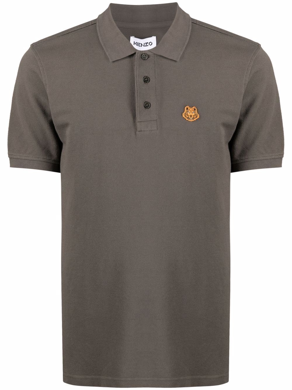 Tiger patch polo shirt - 1