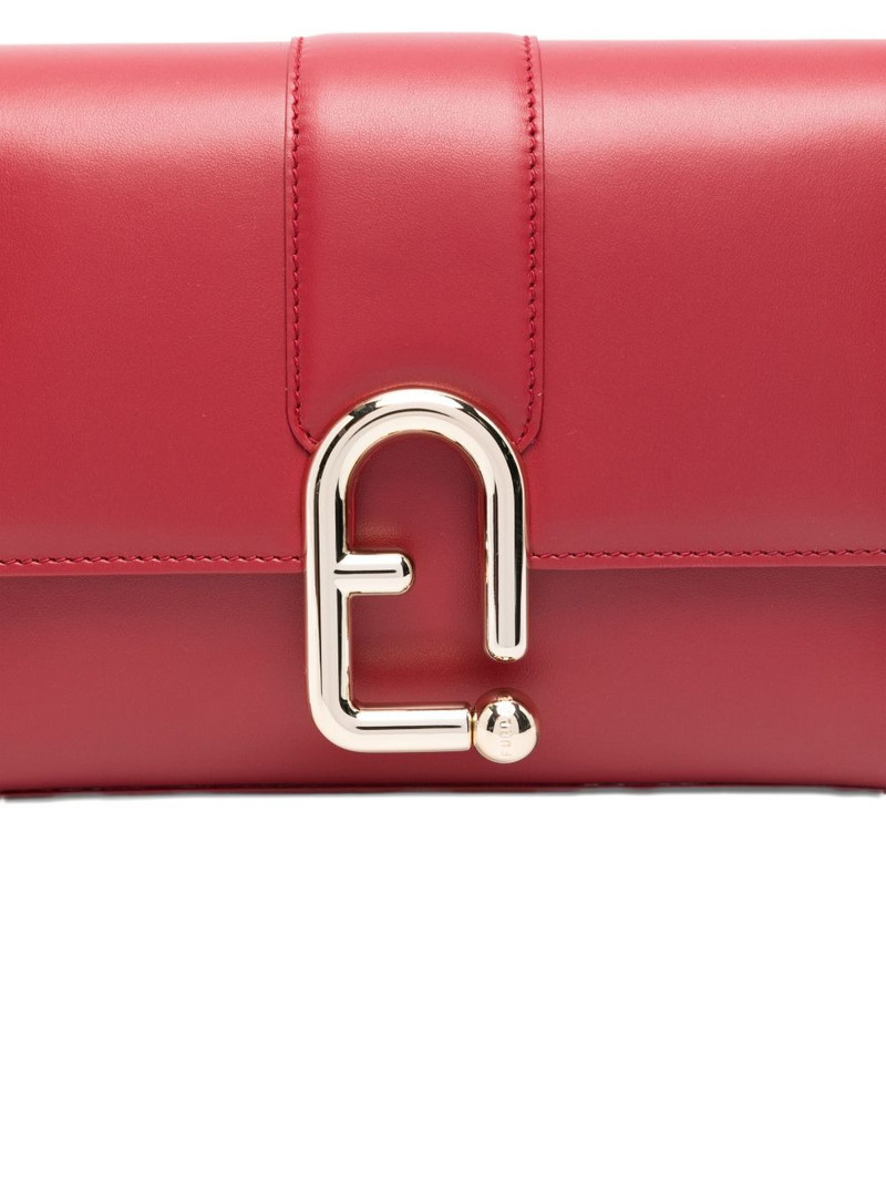 samll Urban clasp-detail leather satchel 4