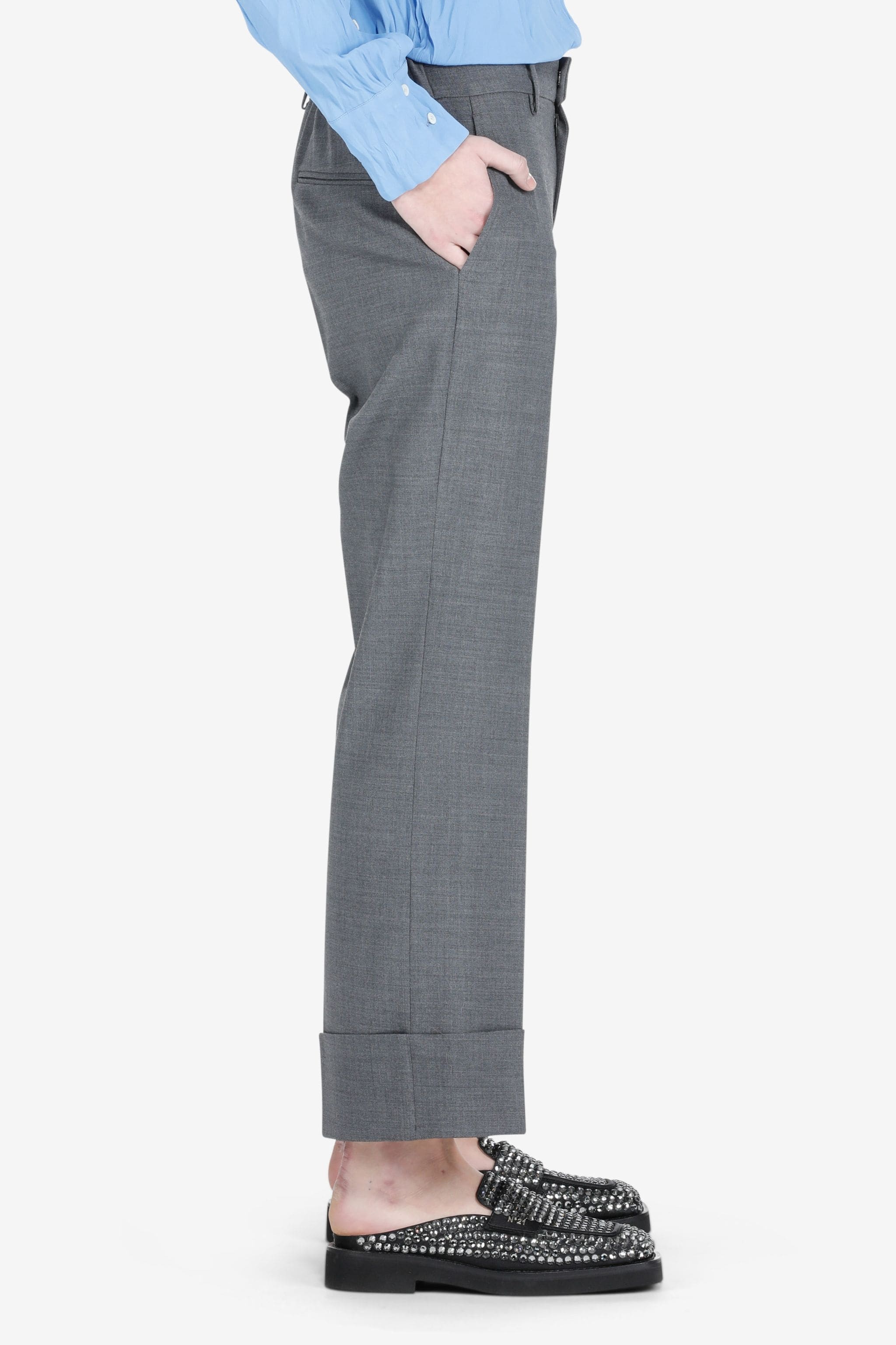 CROPPED STRAIGHT-LEG TROUSERS - 3