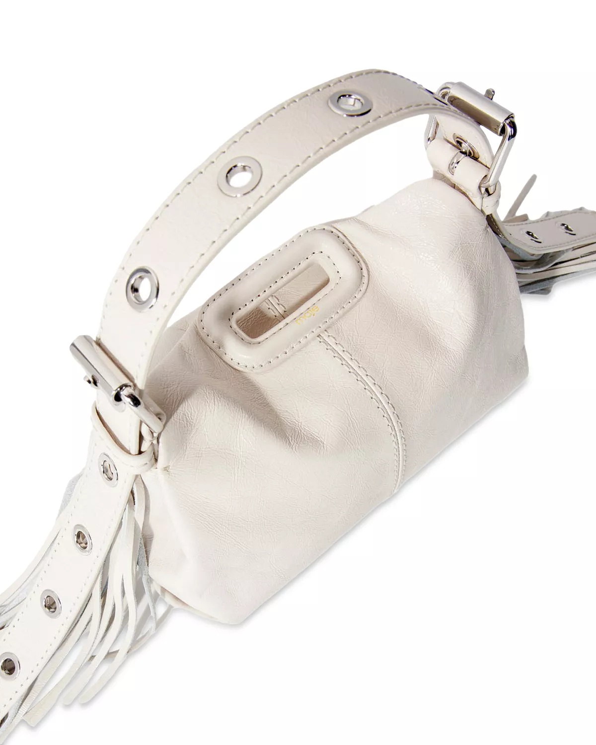 Miss M Small Crackle Leather Handbag - 7