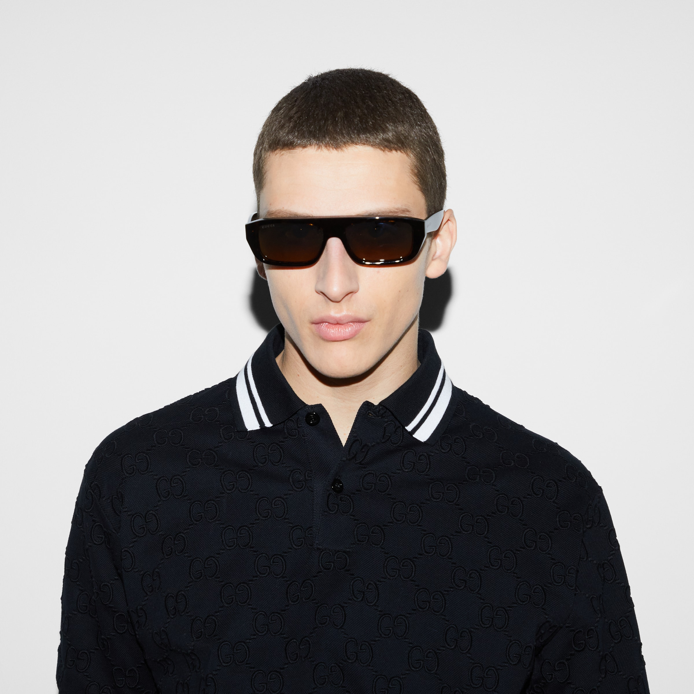 GG stretch cotton polo - 5