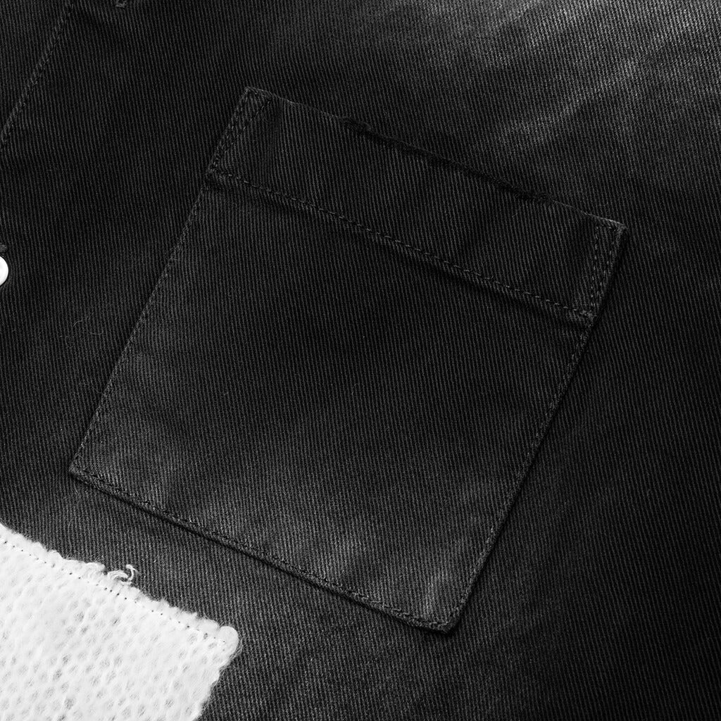PATCHWORK SHIRT - BLACK - 3