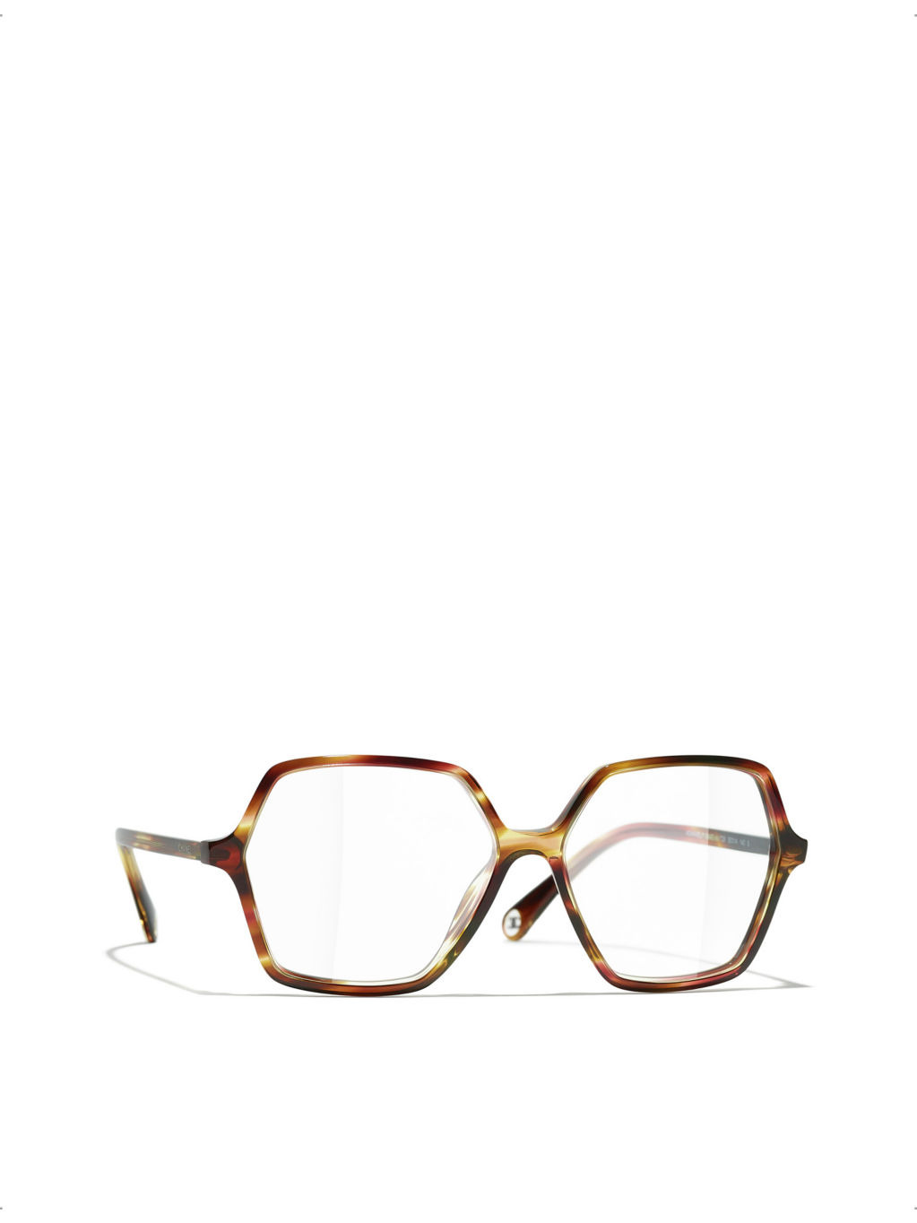 CH3447 square-frame tortoiseshell acetate optical glasses - 3