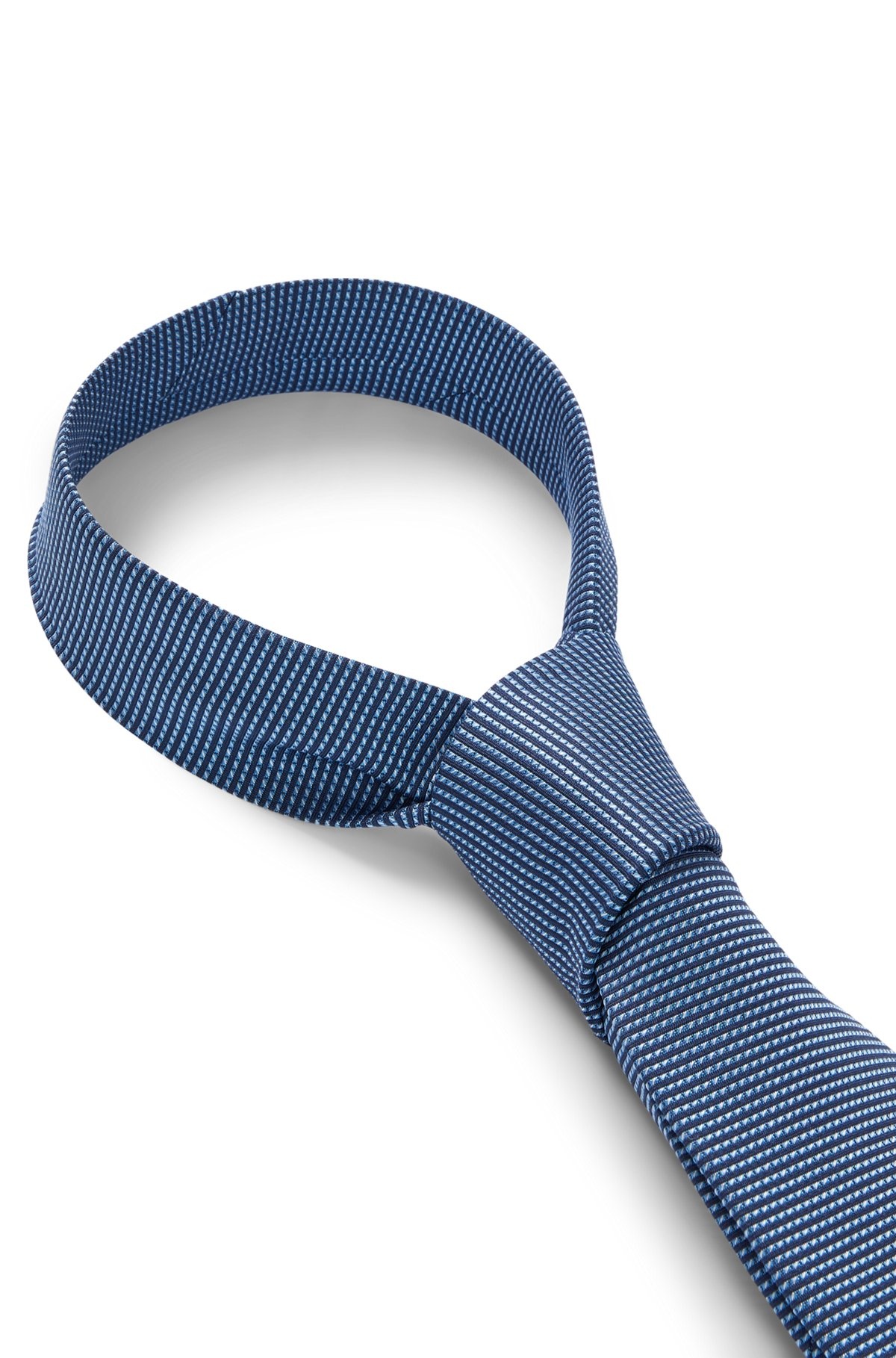 SILK-JACQUARD TIE WITH ALL-OVER MICRO PATTERN - 6