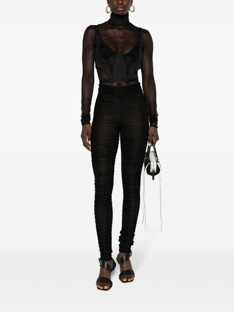 KNWLS Ocilia ruched mesh trousers outlook