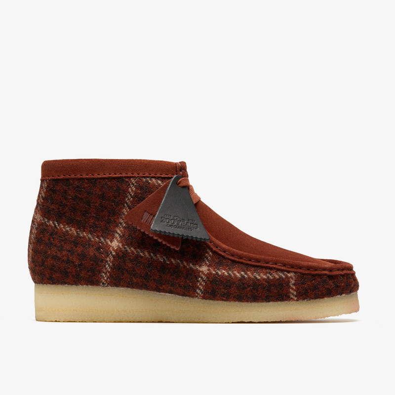 Wallabee Boot Rust Tweed Combination 1
