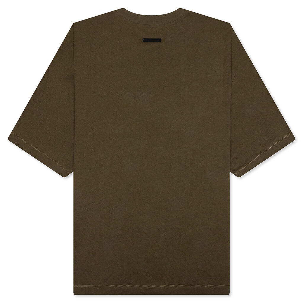 JERSEY CREWNECK TEE - OLIVE - 2