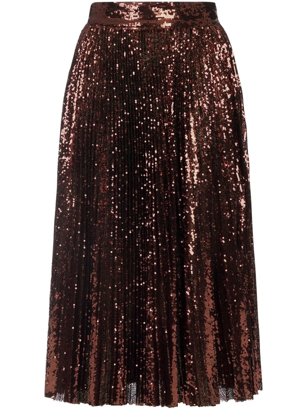 sequin midi plissé skirt - 1