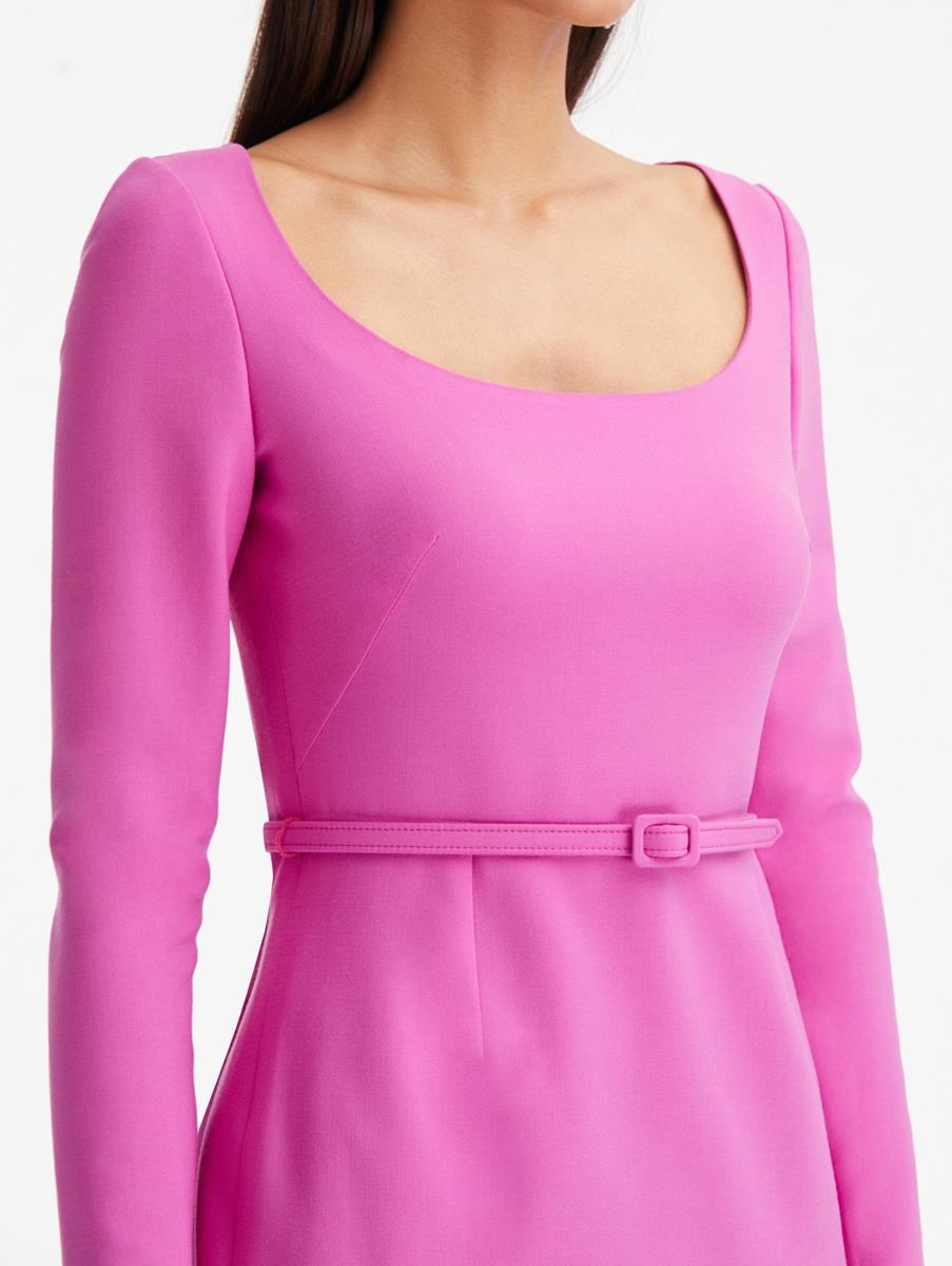SCOOP NECK PENCIL DRESS - 3