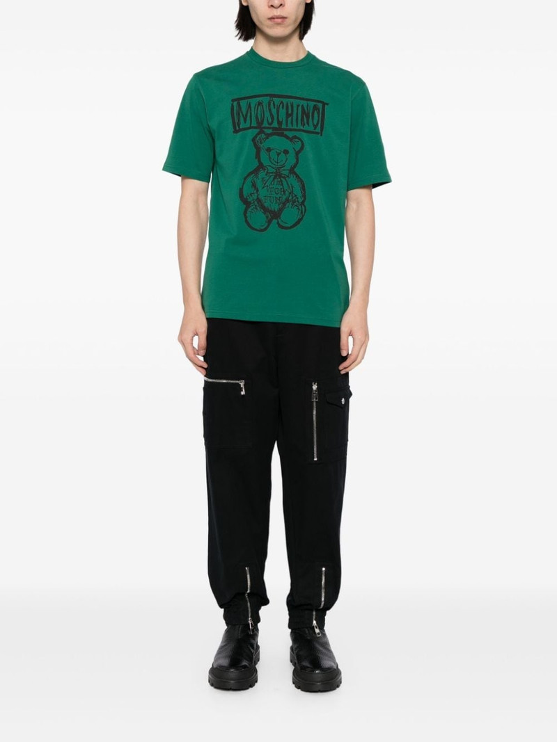 Moschino teddy bear print cotton T-shirt outlook