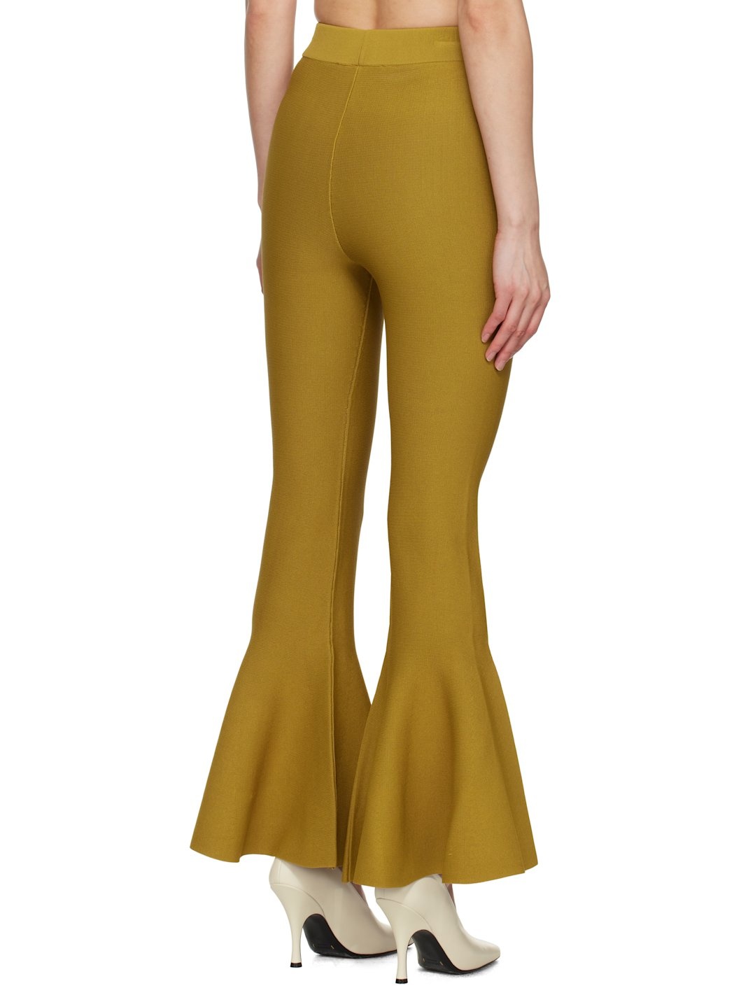Yellow Godet Short Lounge Pants - 3