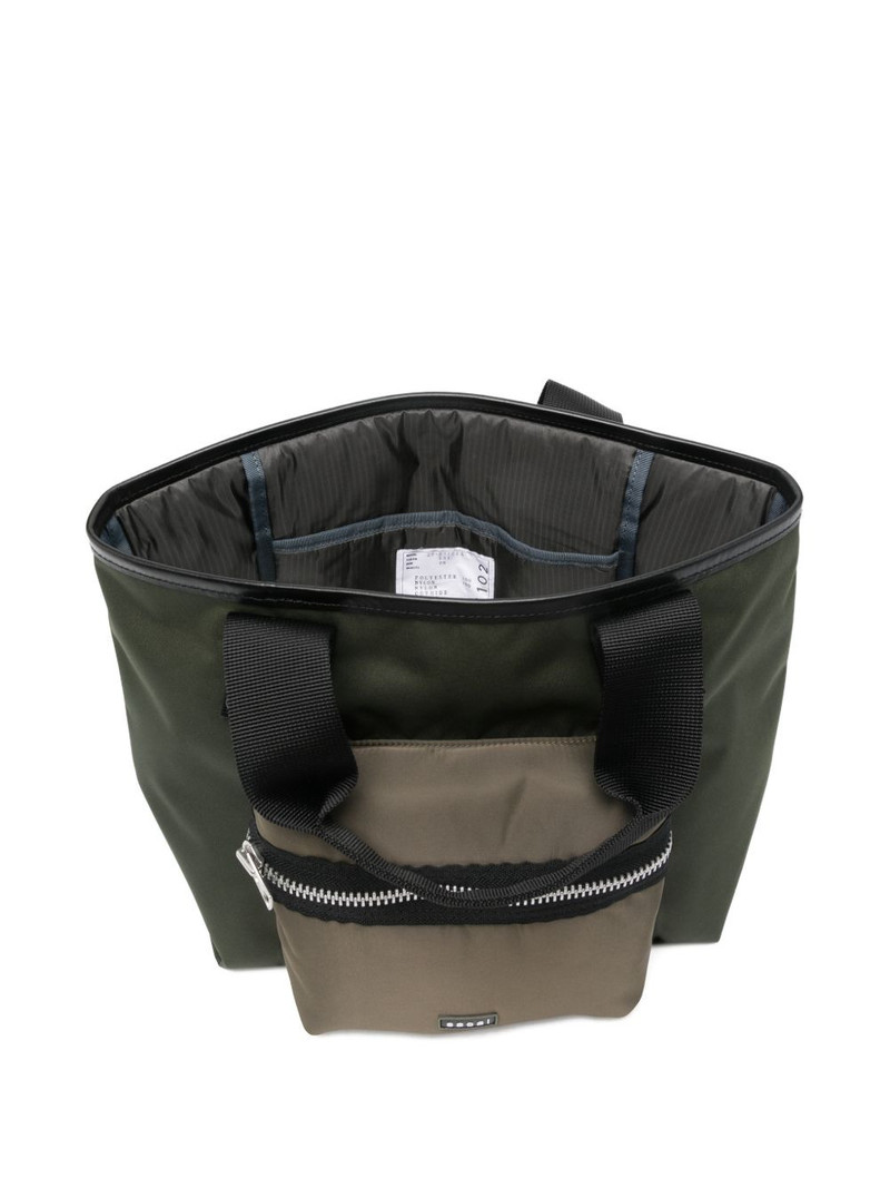 Pocket handle tote bag 5