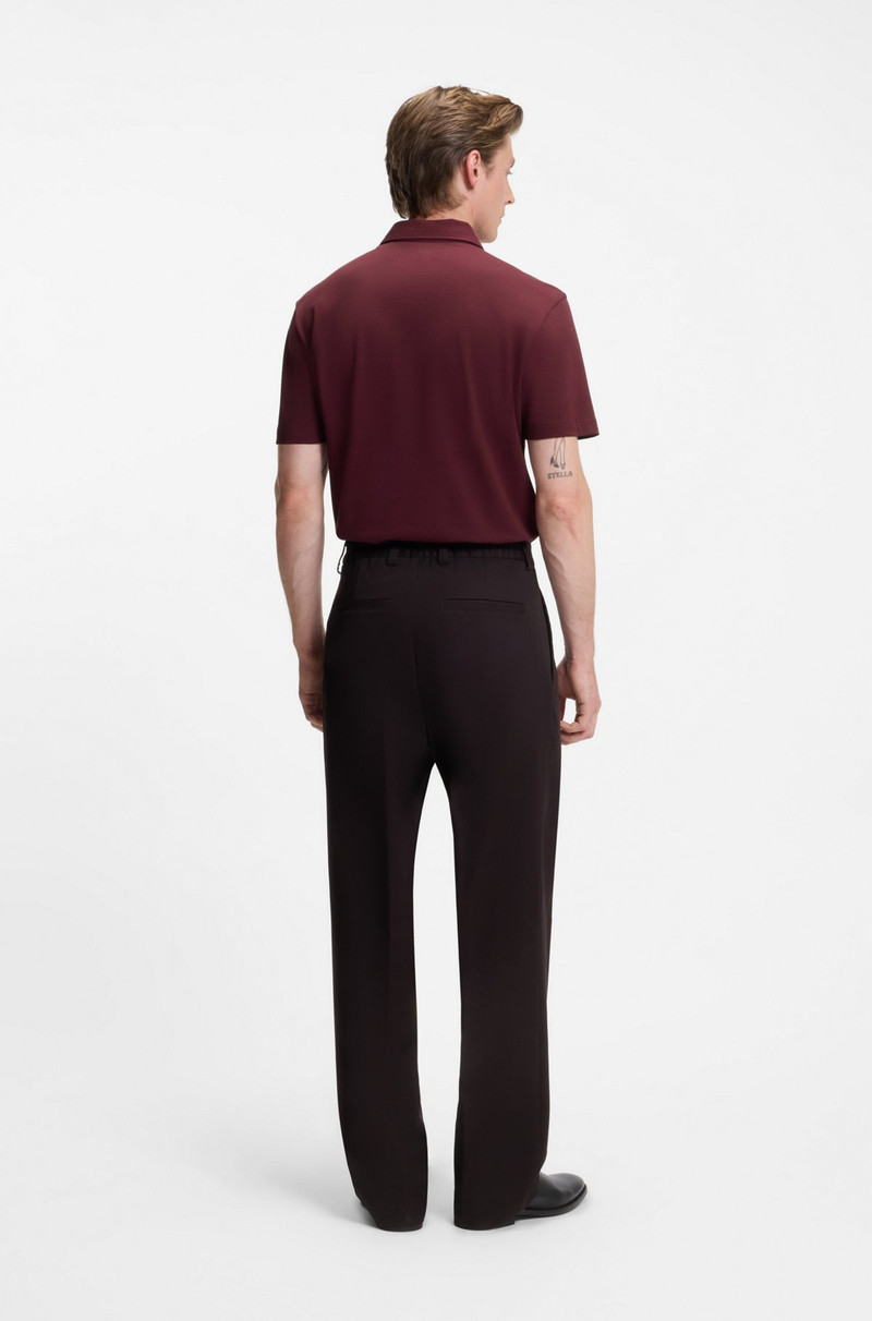 BECKHAM X BOSS POLO SHIRT IN COTTON AND SILK 5