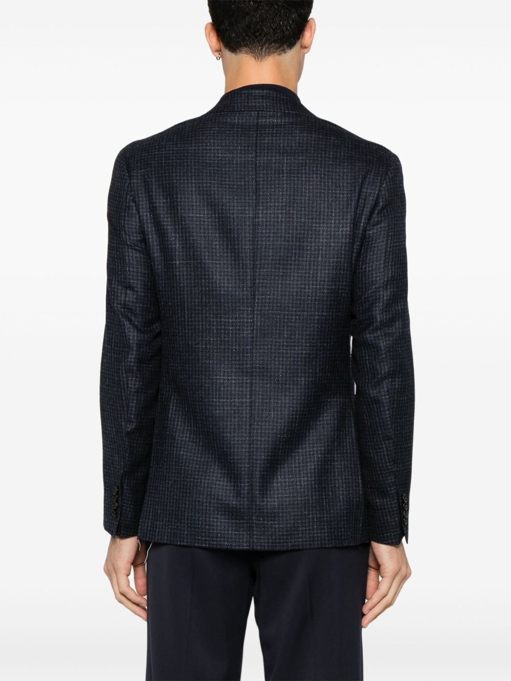 houndstooth-pattern blazer - 4