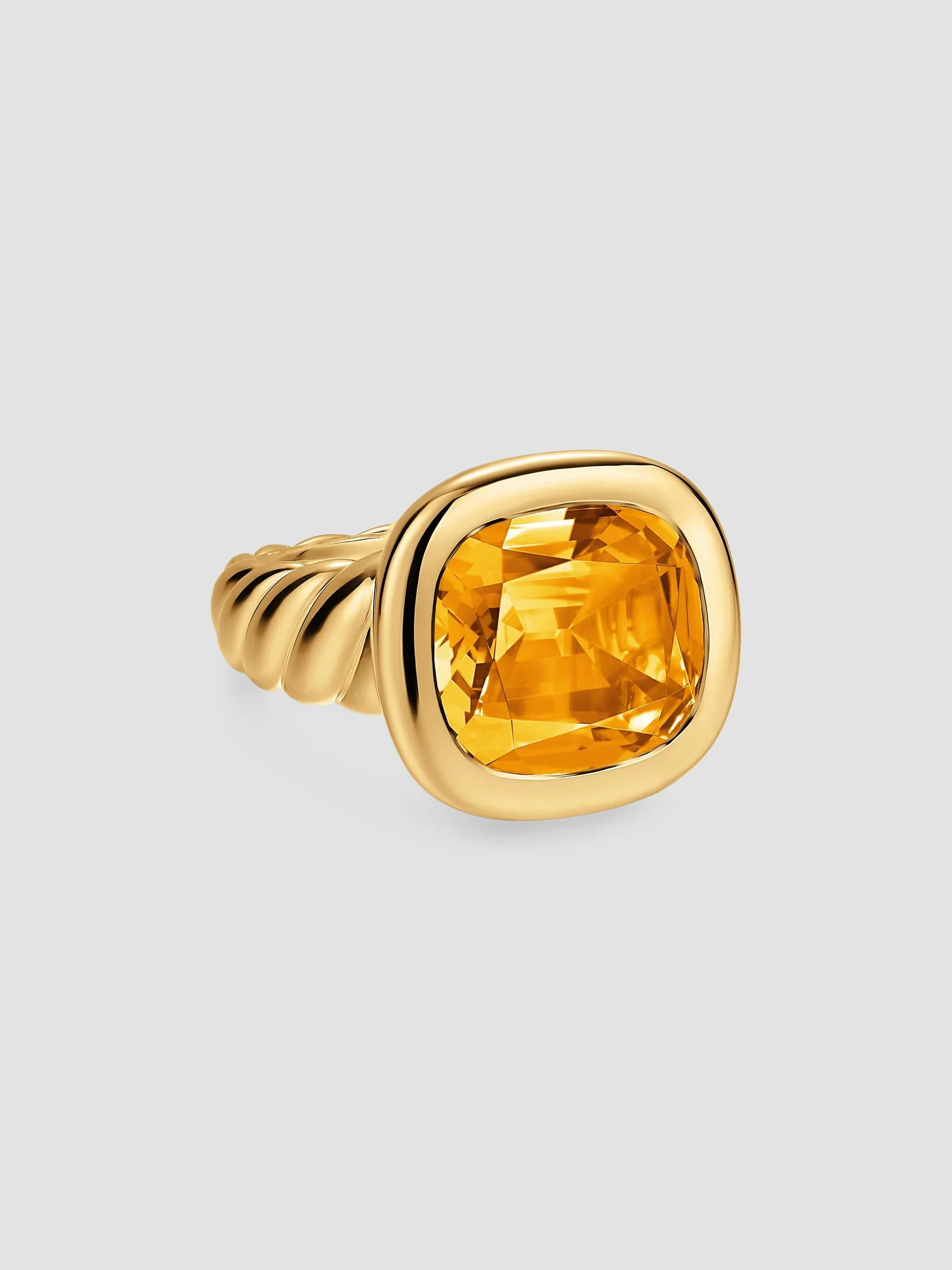 Women's DY Mercer Color Stone Ring in 18K Yellow Gold - Citrine - 1