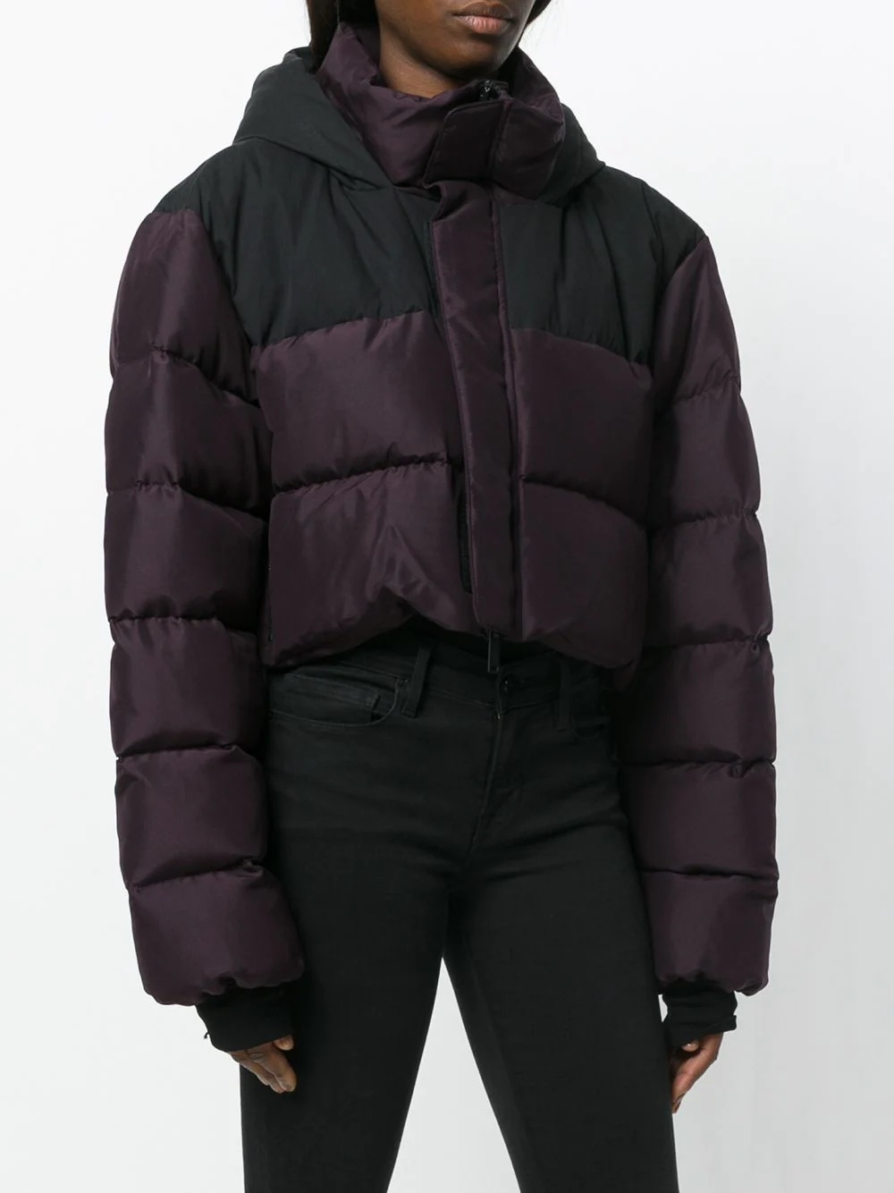 padded cropped jacket - 3