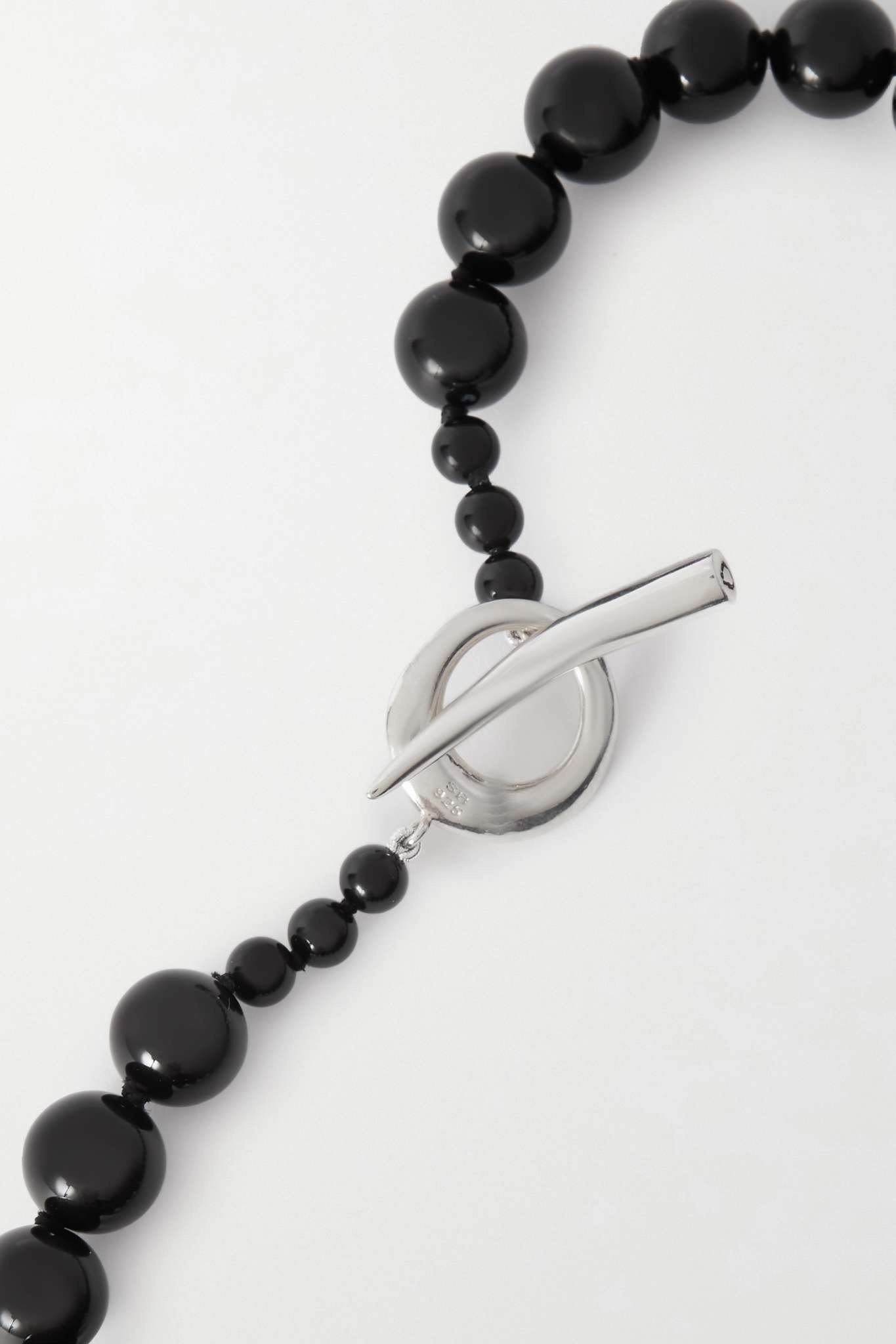 Everyday Boule sterling silver and onyx necklace - 3
