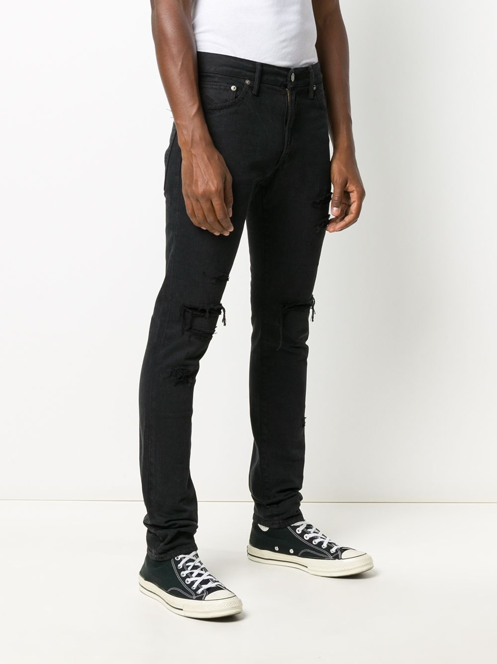 DISTRESSED SLIM-FIT JEANS - 3