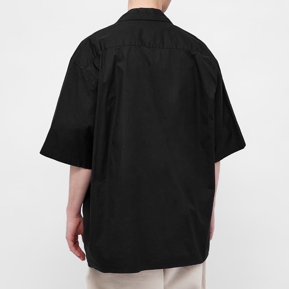 Balenciaga Short Sleeve Embroidered Pocket Logo Vacation Shi - 4