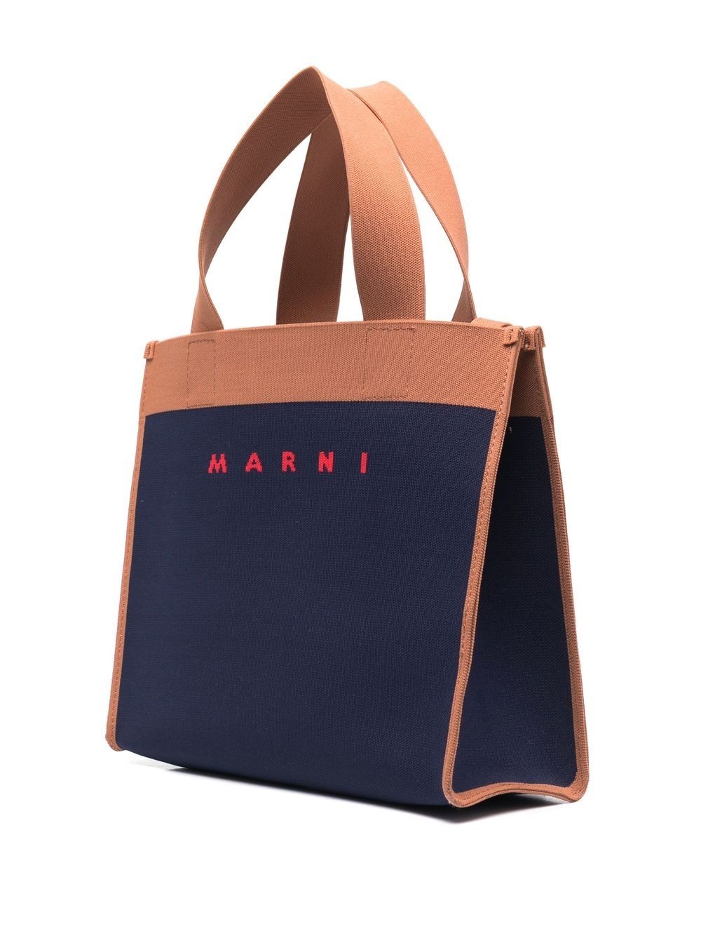 logo print panelled tote bag - 3