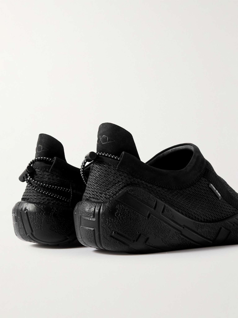 Shadow MOC Suede- and Webbing-Trimmed Mesh Slip-On Sneakers 5