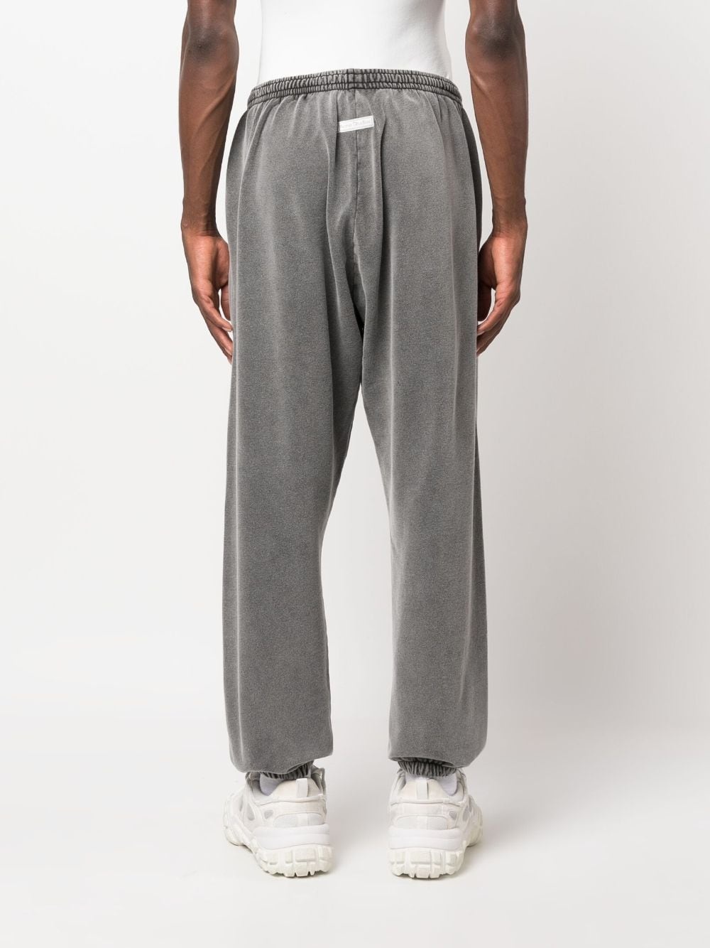 washed cotton track pants - 5
